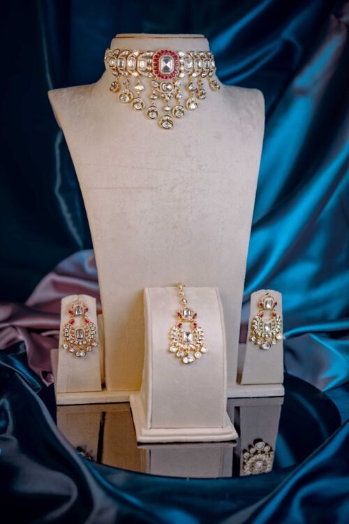 Original Kundan Necklace Set- Chandani NEC030