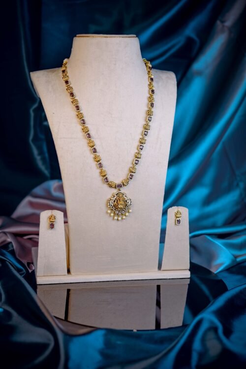 Temple Necklace Set-NEC156
