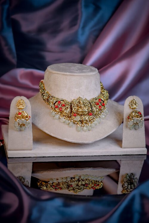 Mandir Necklace Set-NEC138