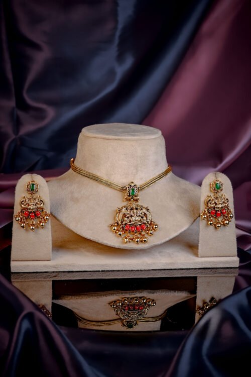 Temple Necklace Set-  NEC243