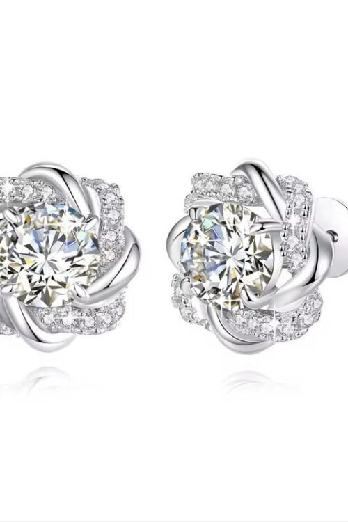 Earrings -Moissanite Majesty EA105