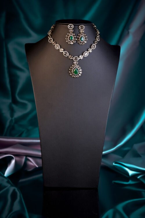 Multi Color Stone Replacement Necklace Set- NEC331