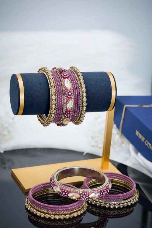 Charvi Bangles Set-BAN181 Purple