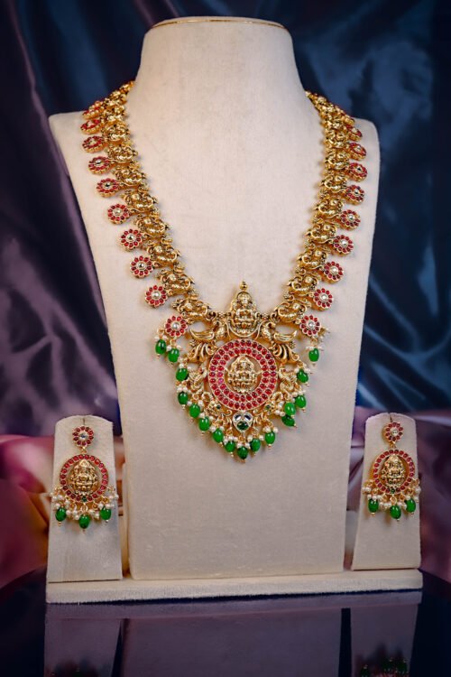 Shashvati Jadau Necklace Set Long-NEC372