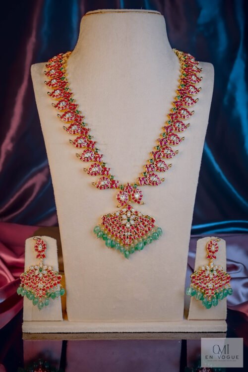 Srinidhi Reversible Necklace Set Long-NEC368