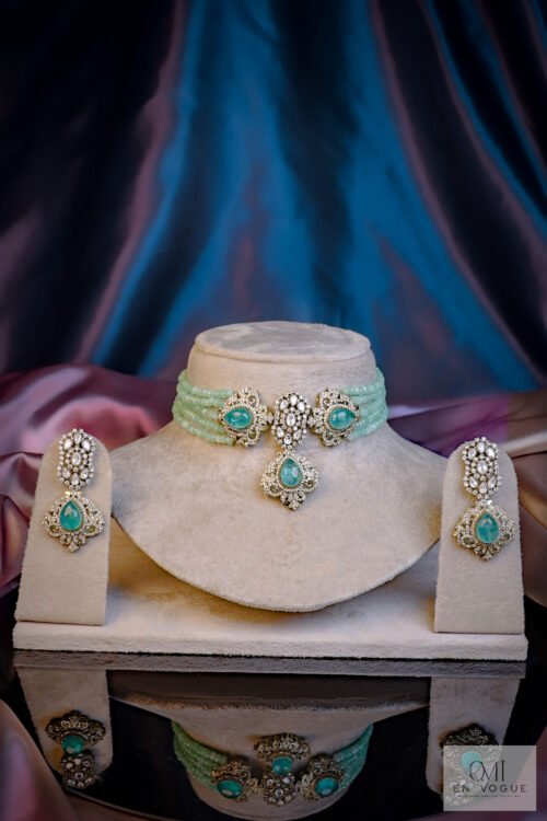 Rithika Victorian Chocker Set-NEC538
