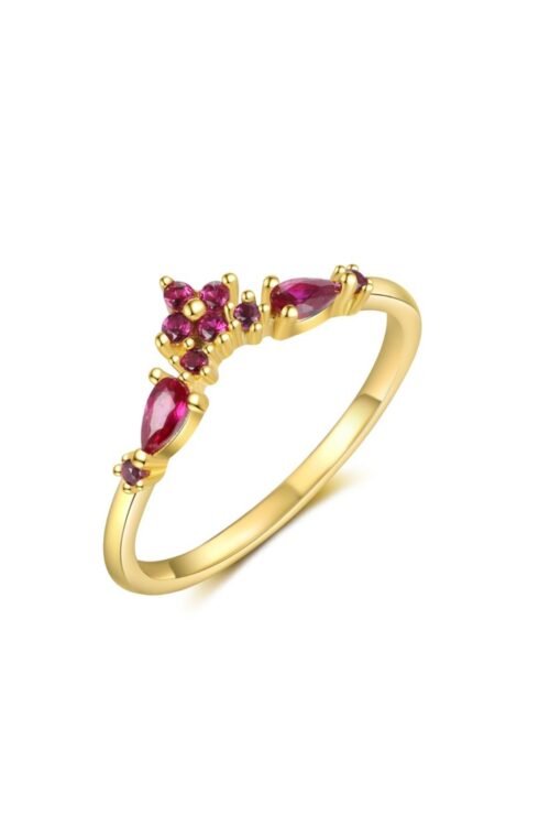 925 Sterling Silver Rings with CZ stones-RIN121