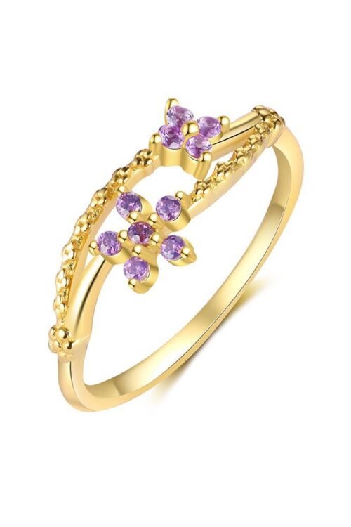 925 Sterling Silver Rings with CZ stones-RIN125