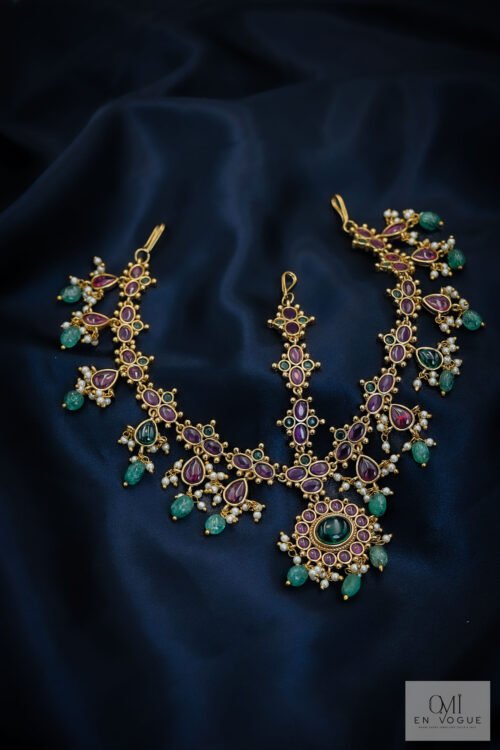 Kemp stones Bridal Matha Patti/ headset-BMT012