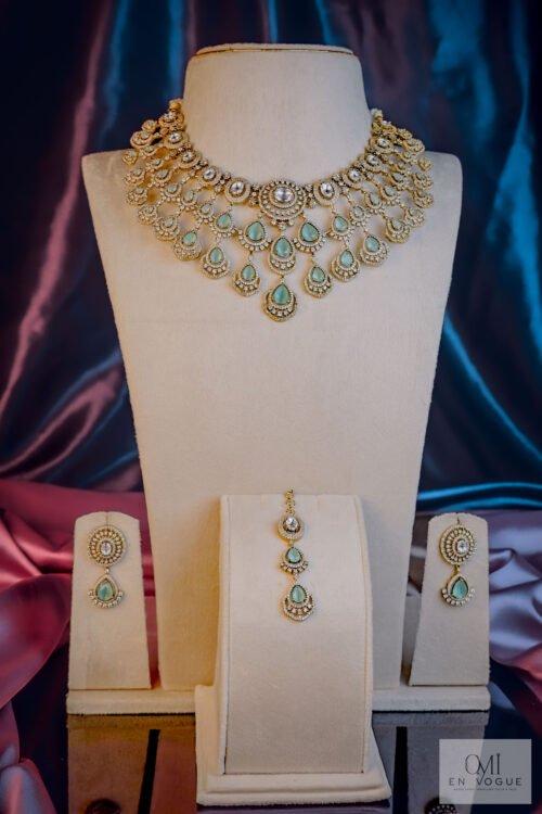 Unmadini Bridal Necklace Set-NEC549