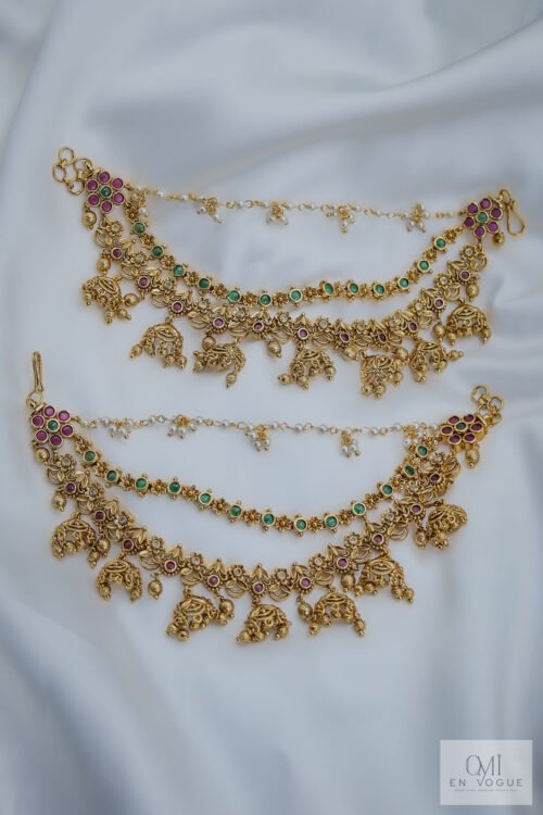 Ear chain Set / Mattal with hair clip -EA004