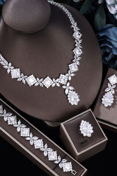 Celestia Platinum Plated Jewlery Set- ZY-DZ039