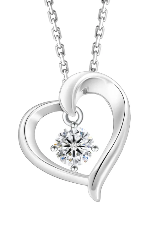 0.3 Carat Moissanite Pendant Necklace for Women VVS1 0445 KRKC