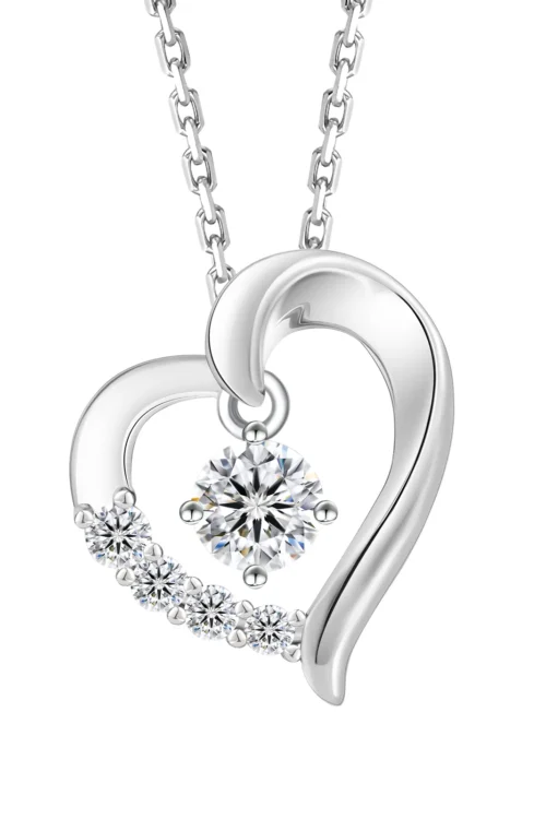 0.3 Carat Moissanite Pendant Necklace for Women VVS1 0446 KRKC