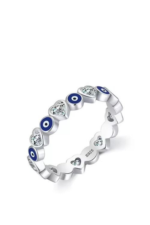 S925 Evil Eye Silver Ring-RIN180