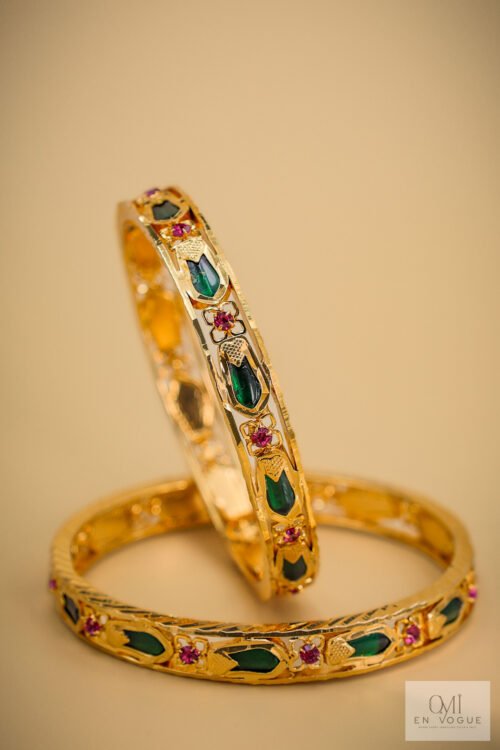 Palakka Bangles Set-BAN317