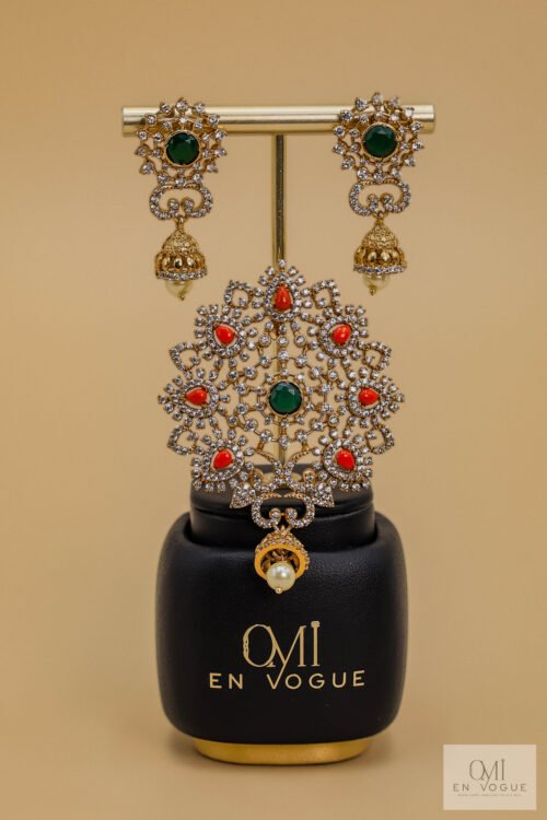 Pendant & Earring Set-NEC713