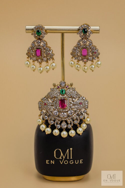 Pendant & Earring Set-NEC716