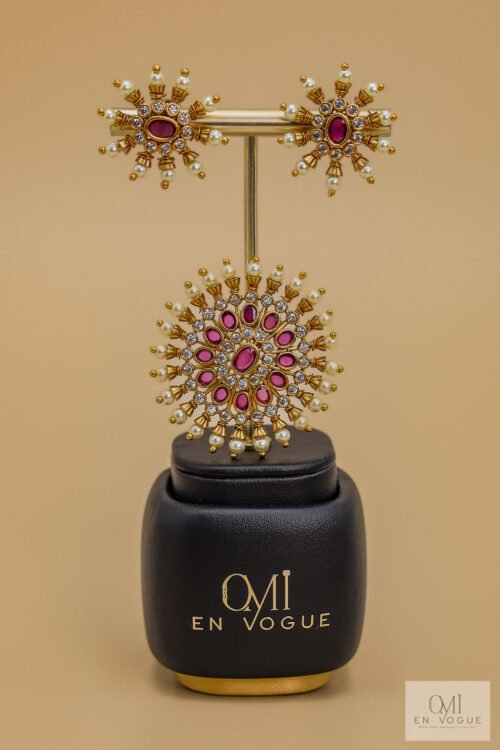 Pendant & Earring Set-NEC717