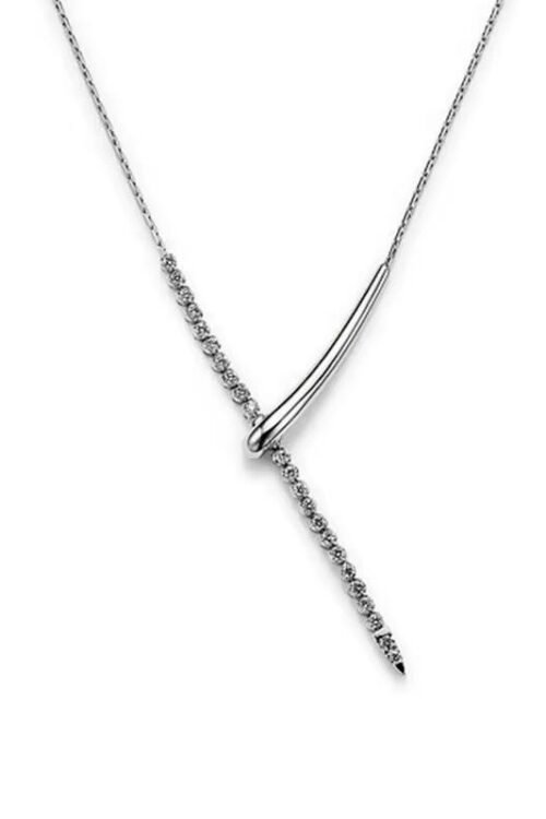 925S Silver - Gold/Rhodium plated Necklace-NEC709
