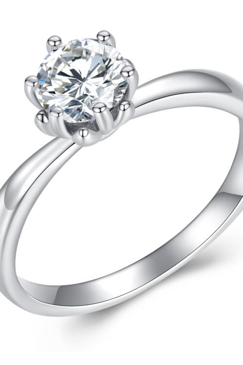 S925 Silver Mossanite Ring- MSR006