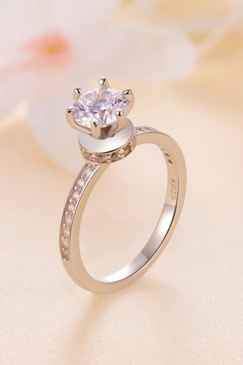 S925 Silver Mossanite Ring- MSR025