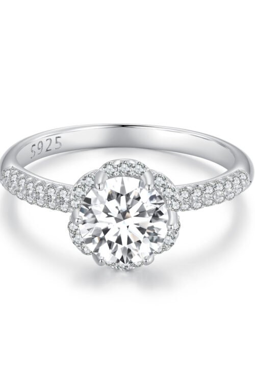 S925 Silver Mossanite Ring- MSR017