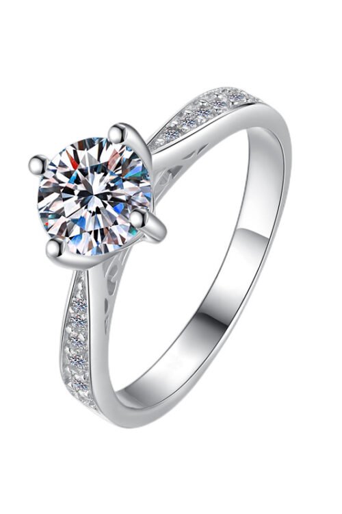 S925 sterling silver Moissanite RIN-JZ0015