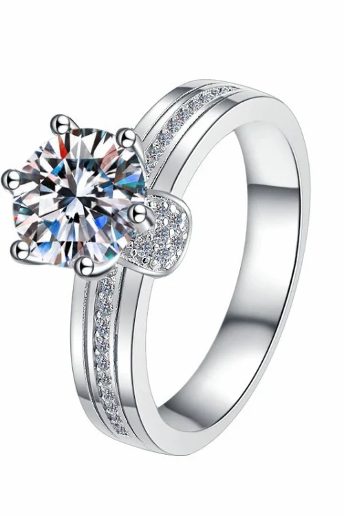S925 sterling silver Moissanite RIN-JZ0026