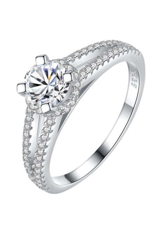 S925 sterling silver Moissanite RIN-JZ0033