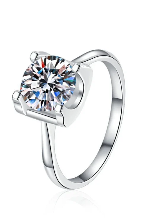 S925 sterling silver Moissanite RIN-JZ0006