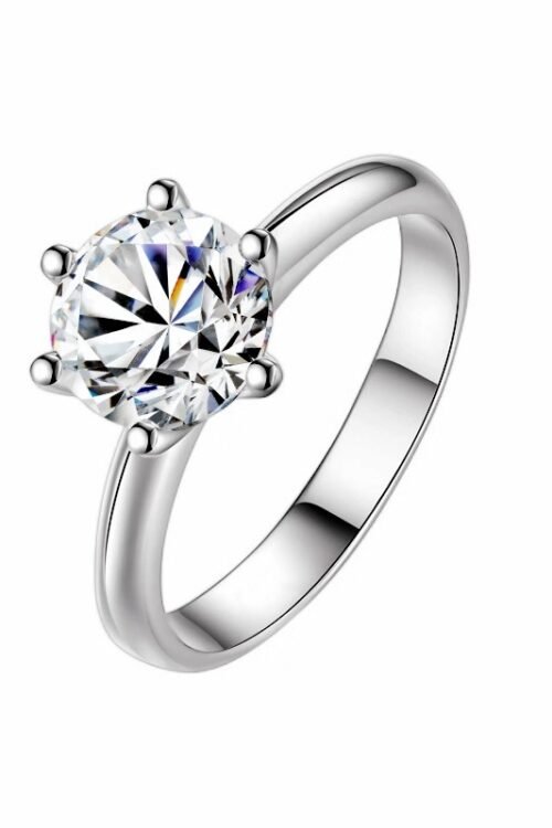 S925 sterling silver Moissanite RIN-JZ0029