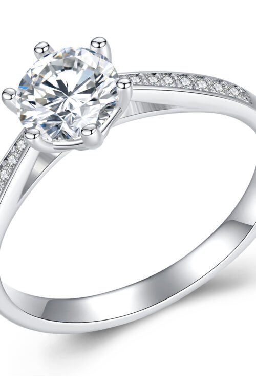 S925 Silver Mossanite Ring- MSR004