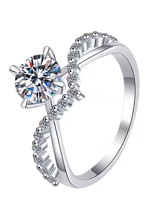 S925 Moissanite Ring-JZ0081
